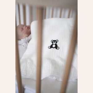 Muslin dekica crni medvjedic